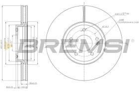 COMLI CD7631V - DISCOS DE FRENO DEL. DIA.320 5 VENT. KIA SORENT