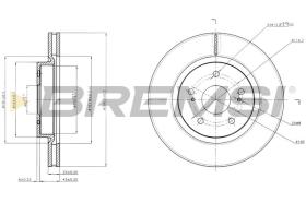 BREMSI CD7635V - DISCOS DE FRENO DEL. DIA.294 VENT. SUZUKI GR VI