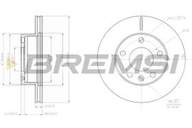 BREMSI CD7640V - DISCOS DE FRENO DEL. DIA.294 VENT. LDV MAXUS