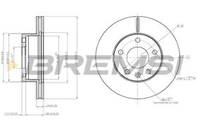 BREMSI CD7643V - DISCOS DE FRENO DEL. DIA.278 VENT. LDV MAXUS