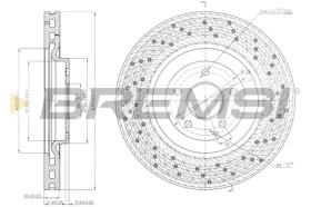 BREMSI CD7650V - DISCOS DE FRENO DEL. DIA.345 VENT. MERCED C350