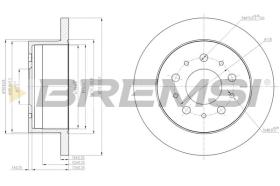 VILLAR CD7653S - DISCOS DE FRENO TRAS. DIA.280 SOLID CITROEN JUMPE