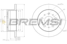 BREMSI CD7653S - DISCOS DE FRENO TRAS. DIA.280 SOLID CITROEN JUMPE