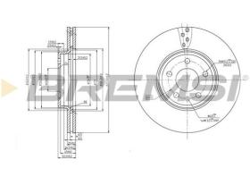 LUCAS CD7663V - DISCOS DE FRENO DEL. DIA.314 VENT. AUDI A4