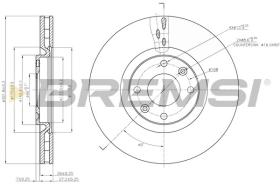 HELLA CD7676V - DISCOS DE FRENO DEL. DIA.302 VENT. CITROEN C4