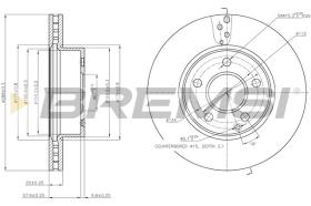 VILLAR CD7688V - DISCOS DE FRENO DEL. DIA.288 VENT. MERCED C180