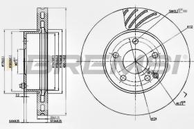 BREMSI CD7690V - DISCOS DE FRENO DEL. DIA.295 VENT. MERCED C220