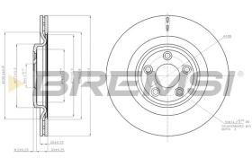 BREMSI CD7703V - DISCOS DE FRENO TRAS. DIA.326 VENT. JAGUAR XF