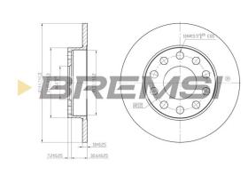 VALEO CD7709S - DISCOS DE FRENO TRAS. DIA.245 SOLID AUDI A4