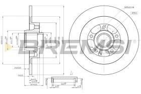 LUCAS CD7725S - DISCOS DE FRENO TRAS. DIA.300 SOLID RENAULT LAGUN