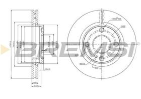 VILLAR CD7740V - DISCOS DE FRENO DEL. DIA.258 VENT. FORD FIESTA