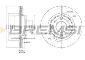 BREMSI CD7740V - DISCOS DE FRENO DEL. DIA.258 VENT. FORD FIESTA