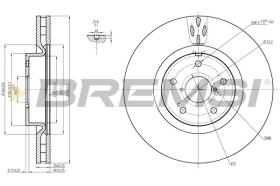 BREMSI CD7749V - DISCOS DE FRENO DEL. DIA.326 VENT. SUBARU IMPRE