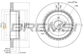 BREMSI CD7750V - DISCOS DE FRENO TRAS. DIA.316 VENT. SUBARU IMPREZ