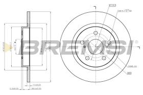 TEXTAR CD7755S - DISCOS DE FRENO TRAS. DIA.290 SOLID TOYOTA AVENSI