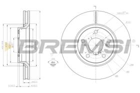 VILLAR CD7756V - DISCOS DE FRENO TRAS. DIA.295 VENT. TOYOTA AURIS