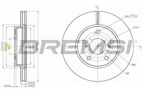 COMLI CD7789V - DISCOS DE FRENO DEL. DIA.275 VENT. TOYOTA AURIS