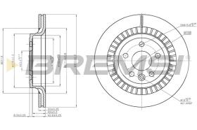 LUCAS CD7802V - DISCOS DE FRENO DEL. DIA.302 VENT. VOLVO XC60