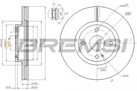 BREMSI CD7839V - DISCOS DE FRENO DEL. DIA.270 VENT. MAZDA MX5