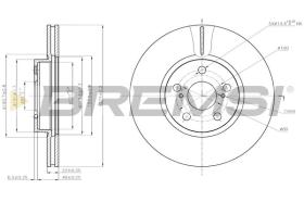 BREMSI CD7865V - DISCOS DE FRENO DEL. DIA.275 VENT. TOYOTA VERSO