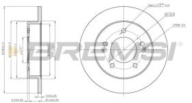 LUCAS CD7874S - DISCOS DE FRENO TRAS. DIA.258 SOLID KIA VENGA