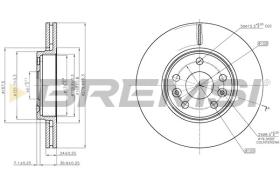 BREMSI CD7979V - DISCOS DE FRENO DEL. DIA.280 VENT. RENAULT MEGA