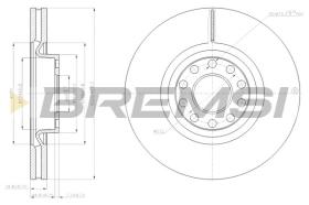 BREMSI CD7983V - DISCOS DE FRENO TRAS. DIA.321 VENT. AUDI A6