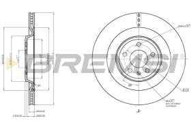 BREMSI CD7990V - DISCOS DE FRENO TRAS. DIA.355,8 VENT. AUDI A6