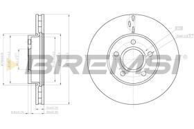 BREMSI CD8062V - DISCOS DE FRENO DEL. DIA.278 VENT. FORD FOCUS