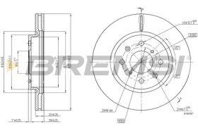 BREMSI CD8070V - DISCOS DE FRENO DEL. DIA.256 VENT. SUZUKI SWIFT