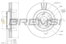 BREMSI CD8092V - DISCOS DE FRENO DEL. DIA.300 VENT. HONDA CIVIC