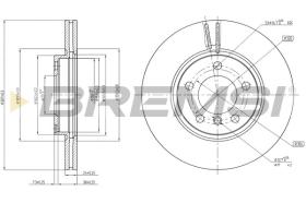 BREMSI CD8125V - DISCOS DE FRENO DEL. DIA.307 VENT. MINI COUNTRY