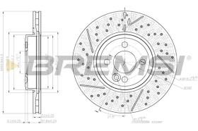 BREMSI CD8126V - DISCOS DE FRENO DEL. DIA.294 VENT. MINI MINI