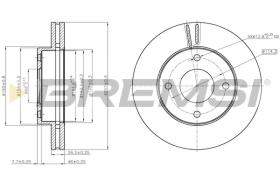 BREMSI CD8134V - DISCOS DE FRENO DEL. DIA.257 VENT. NISSAN NV200