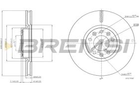 TRW CD8156V - DISCOS DE FRENO DEL. DIA.303,6 VENT. CITROEN C4