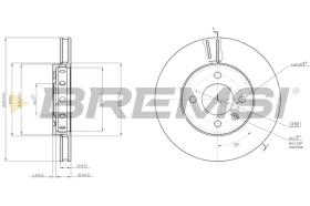 BREMSI CD8184V - DISCOS DE FRENO DEL. DIA.256 VENT. SKODA CITIGO