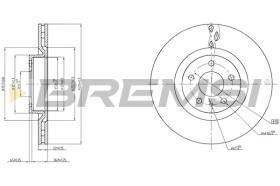 BREMSI CD8329V - DISCOS DE FRENO DEL. DIA.284 VENT. FIAT 500L