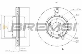 COMLI CD8334V - DISCOS DE FRENO DEL. DIA.280 VENT. MERCED A 180