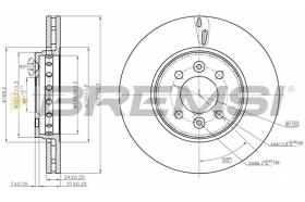 BREMSI CD8350V - DISCOS DE FRENO DEL. DIA.280 VENT. RENAULT CAPT