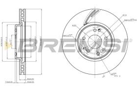 BREMSI CD8385V - DISCOS DE FRENO DEL. DIA.300 VENT. OPEL MOKKA