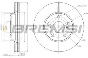 BREMSI CD8401V - DISCOS DE FRENO DEL. DIA.283 VENT. CITROEN C4 P