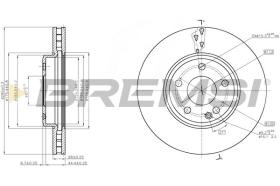 TRW CD8460V - DISCOS DE FRENO DEL. DIA.295 VENT. MERC. CLA A
