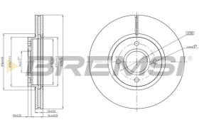 BREMSI CD8461V - DISCOS DE FRENO DEL. DIA.275 VENT. FORD B-MAX