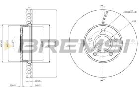 BREMSI CD8509V - DISCOS DE FRENO DEL. DIA.278 VENT VOLVO V40