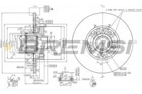 BREMSI CD8602S - DISCOS DE FRENO TRAS. DIA.280 SOLID FIAT RENAULT