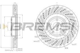 BREMSI CD8610V - DISCOS DE FRENO DEL. DIA.360 VENT. MERCEDES CLS