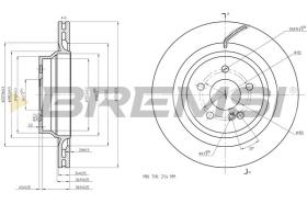 BREMSI CD8611V - DISCOS DE FRENO TRAS. DIA.320 VENT. MERCED CL. E