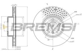 BREMSI CD8614V - DISCOS DE FRENO DEL. DIA.340 VENT. BMW 1,2,3,4