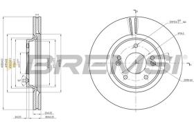 BREMSI CD8680V - DISCOS DE FRENO DEL. DIA.305 VENT. KIA HYUNDAI