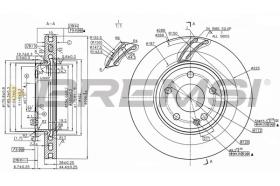 TRW CD8760V - DISCOS DE FRENO DEL. DIA.295 VENT. MERCEDES CLA